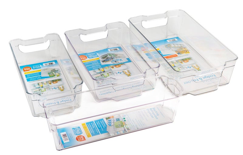 Dial Industries, Inc.Fridge, Kitchen Pantry Stackable Organizer Bins, Set of 4, Assorted Sizes - Image 2